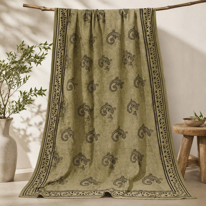 Pareo - Sciarpa artigianale in cotone con fantasie tribali - GEKO