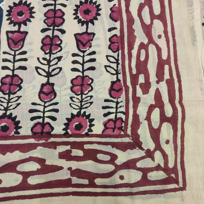 SCIARPA cotone - Pareo indiano artigianale - BELMONT – rosso