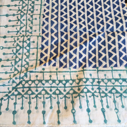 Pareo - Sarong in 100% cotone artigianale - GREC – nero e verde