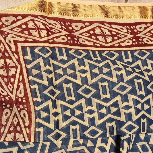 Pareo - Sarong etnico in 100% cotone artigianale - VIKRAM