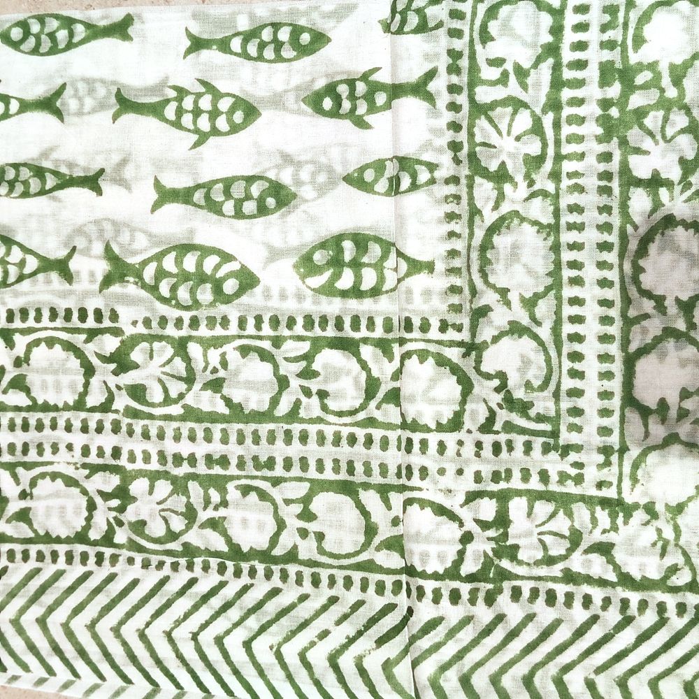 Pareo - Sciarpa SAMEER artigianale in cotone con fantasie tribali - Telo da mare