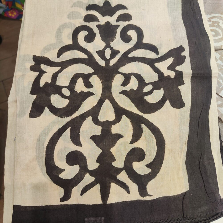 Cotton SCARF - Indian handmade pareo - KABIR