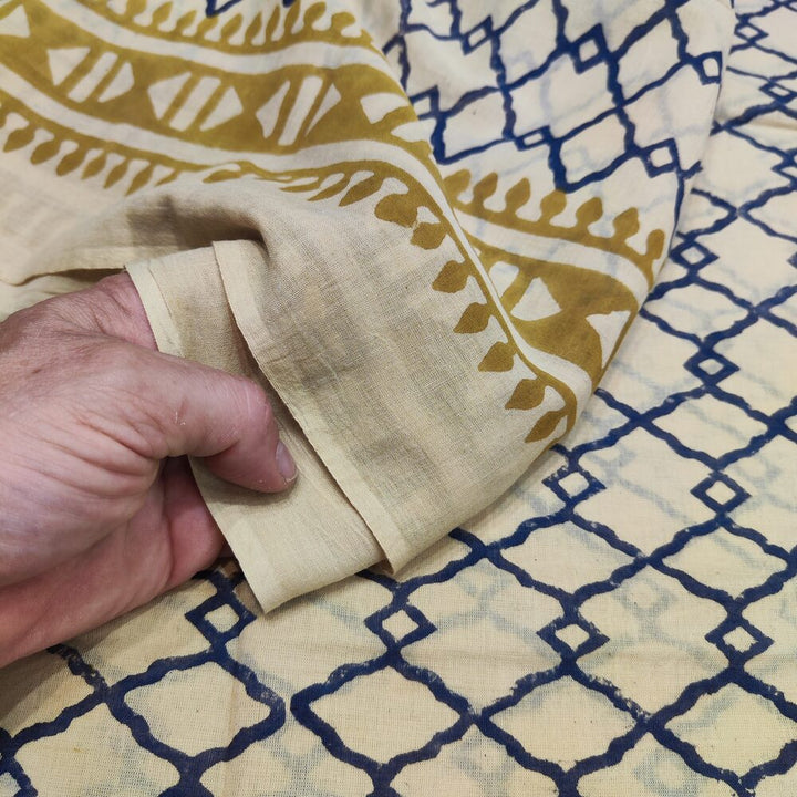 SCHAL Baumwolle - Indisches handgemachtes Pareo - ROMB