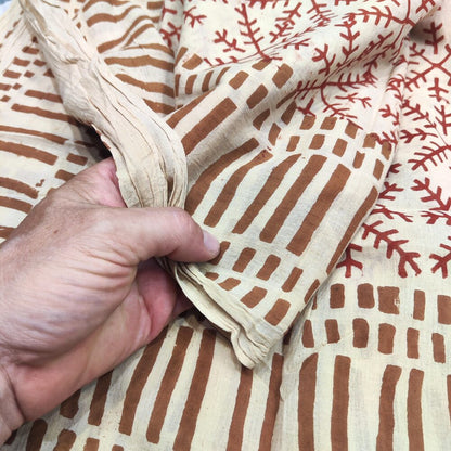 SCIARPA cotone - Pareo indiano artigianale - ICE – immagine6
