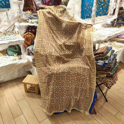 SCIARPA cotone - Pareo indiano artigianale - ICE – immagine4