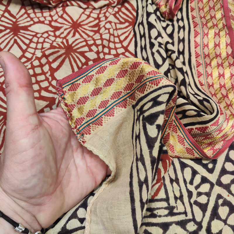 SCIARPA cotone - Pareo indiano artigianale - YANTRA