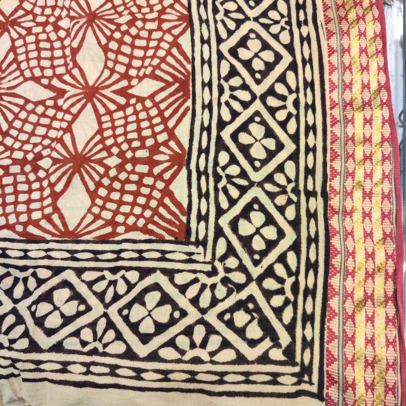 SCIARPA cotone - Pareo indiano artigianale - YANTRA