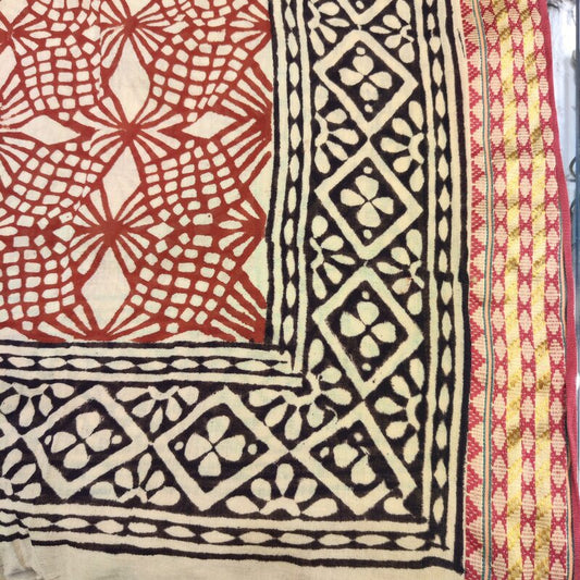 SCIARPA cotone - Pareo indiano artigianale - YANTRA