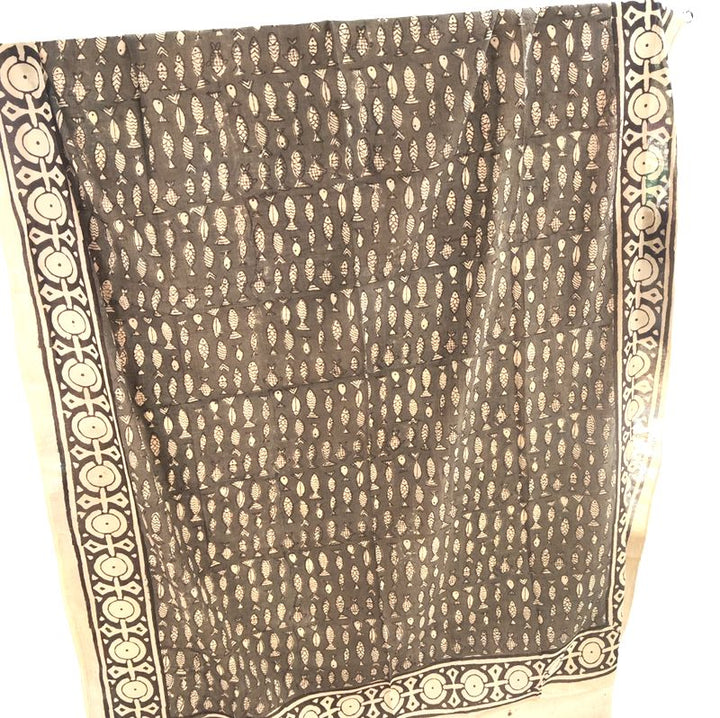 Pareo - Sarong with fish in 100% artisanal cotton - RANGOON