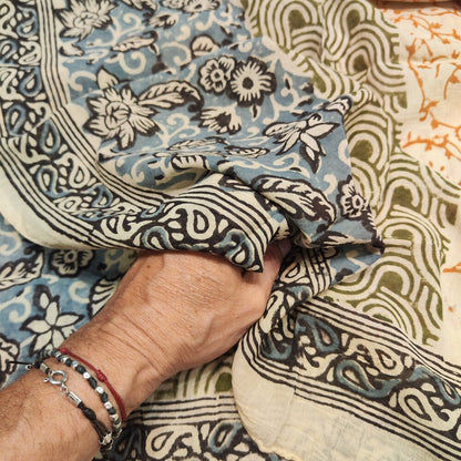 SCIARPA cotone - Pareo artigianale - copri tutto - FLOR