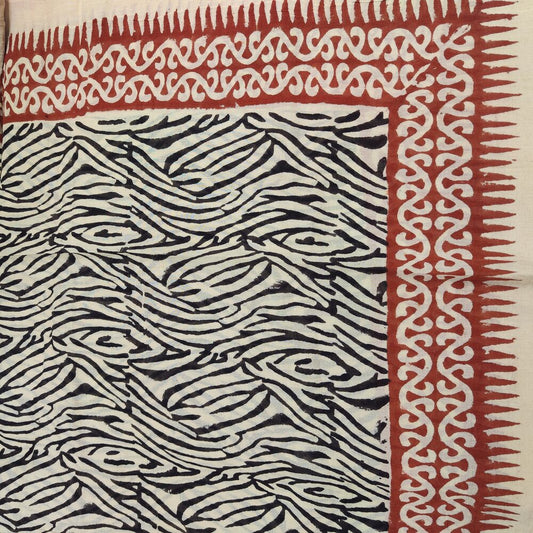 SCIARPA cotone - Pareo indiano artigianale - TIMPAI rosso