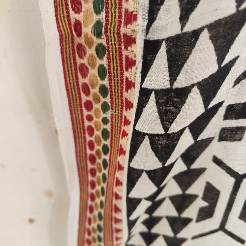 Pareo - Sciarpa artigianale in cotone -Telo da mare - RAINA