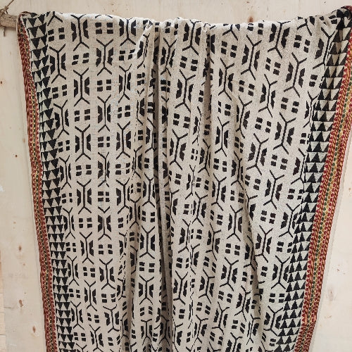 Pareo - Sciarpa artigianale in cotone -Telo da mare - RAINA