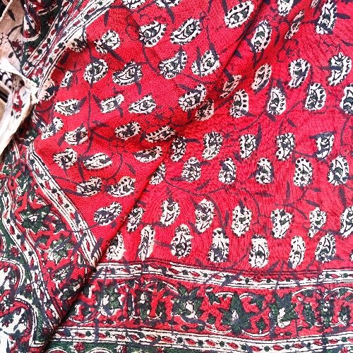 Pareo - Sarong in 100% cotone artigianale - JIARA – rosso