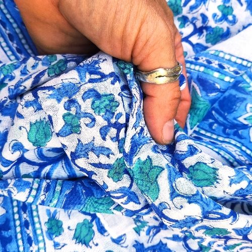 Pareo Loita bianco e blu