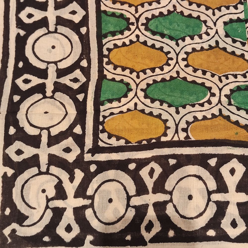 SCIARPA PAREO - Sarong in 100% cotone artigianale - OVON dettaglio bordo