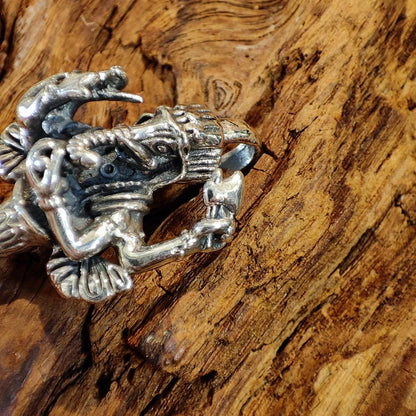 Ciondolo Ganesh con Dorje in argento 925 - PHURBA