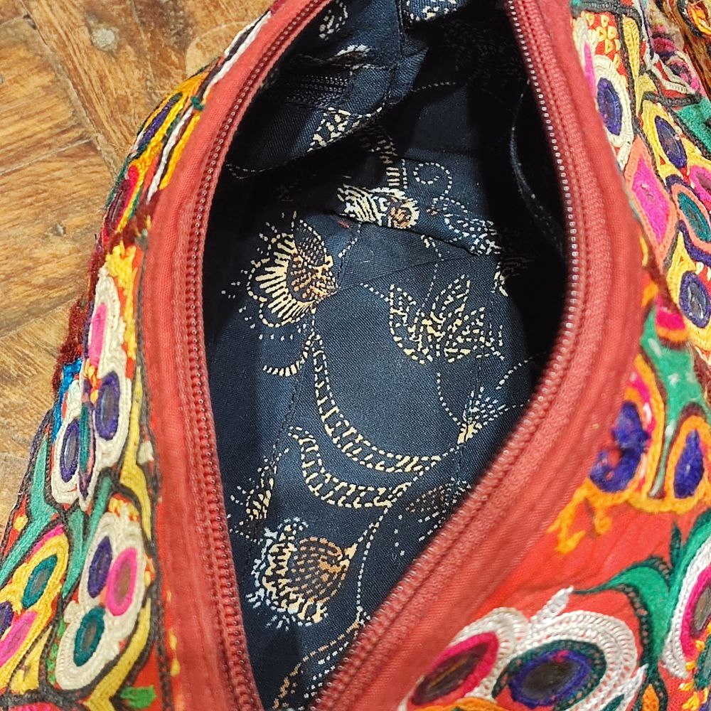 interno, zip, fodera Borsetta RABARi KHA multiuso - pochette / tracolla / beauty case / astuccio Vintage