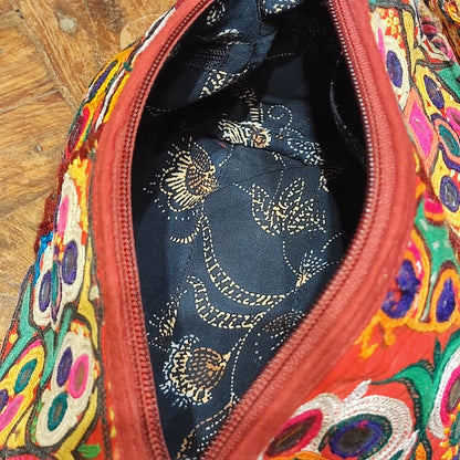 interno, zip, fodera Borsetta RABARi KHA multiuso - pochette / tracolla / beauty case / astuccio Vintage