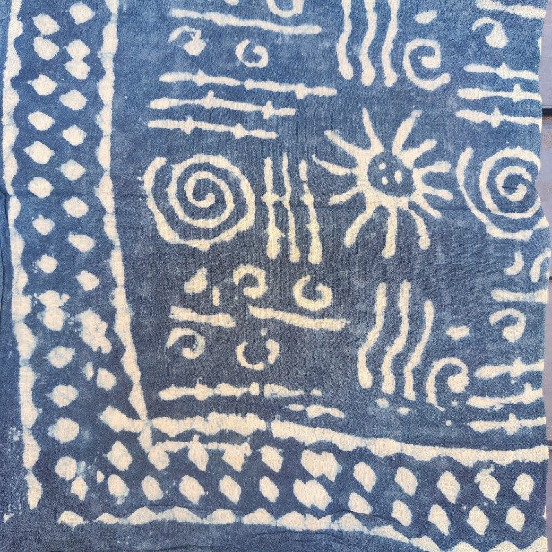 Pareo - Sarong etnico in 100% cotone artigianale - ABEDAN – dettaglio