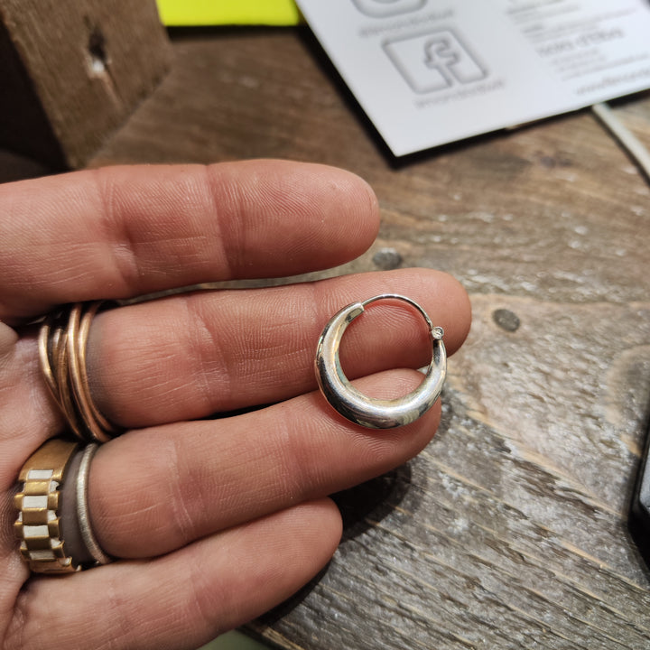 ORECCHINI a cerchio in argento 925 - KANESPURA