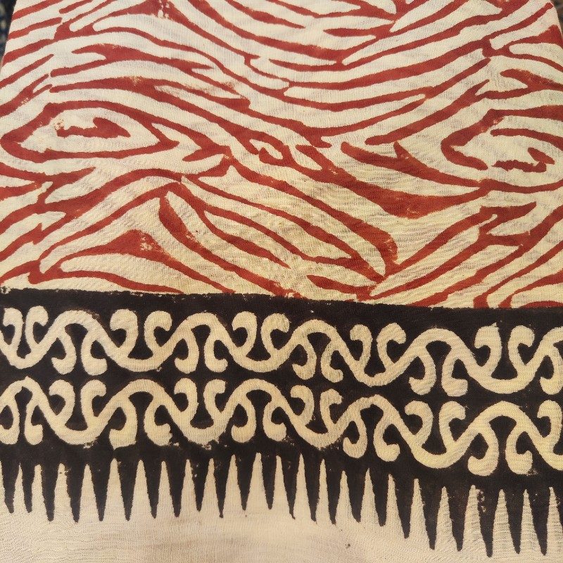 SCIARPA cotone - Pareo indiano artigianale - ILANG – dettaglio