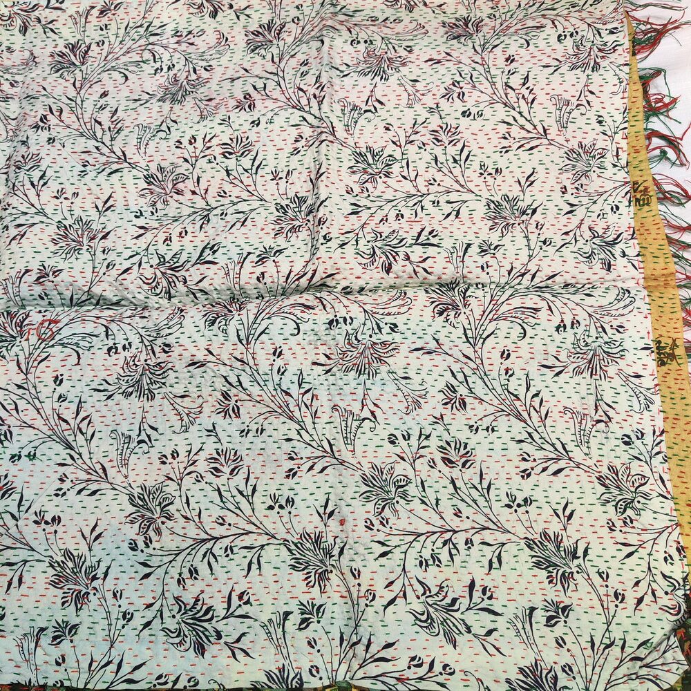 Sciarpa KANTHA con tessuti vintage misto seta ricamo - NAOMI