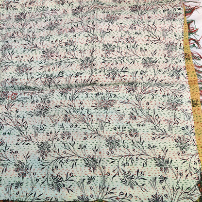 Sciarpa KANTHA con tessuti vintage misto seta ricamo - NAOMI