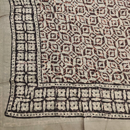 SCIARPA cotone - Pareo indiano artigianale - NORI – dettaglio