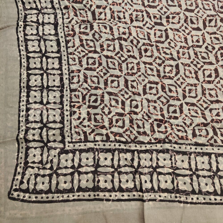 SCIARPA cotone - Pareo indiano artigianale - NORI – dettaglio