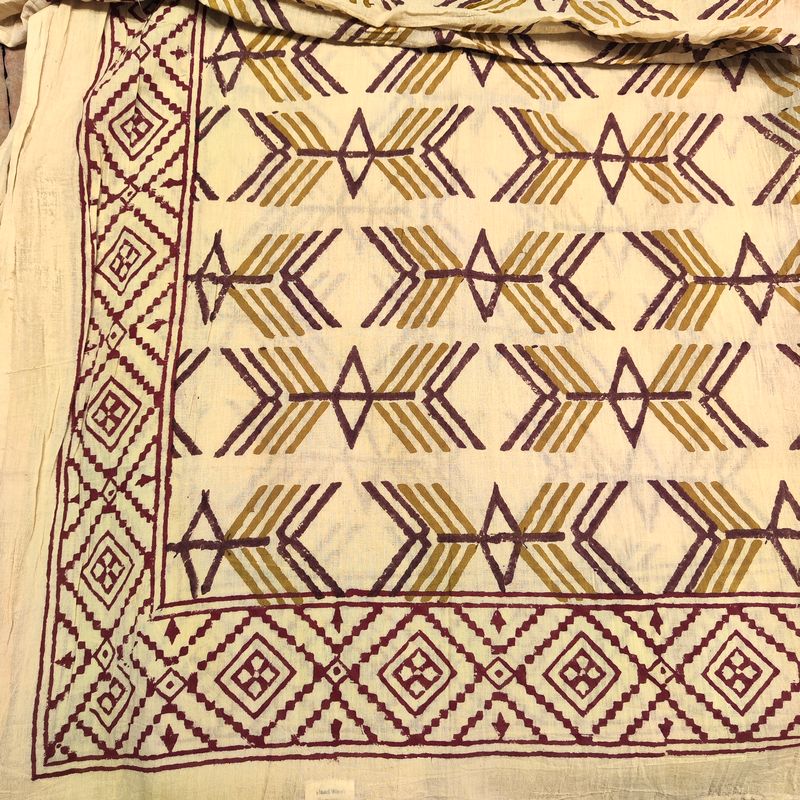 SCIARPA cotone - Pareo indiano artigianale - ARROW