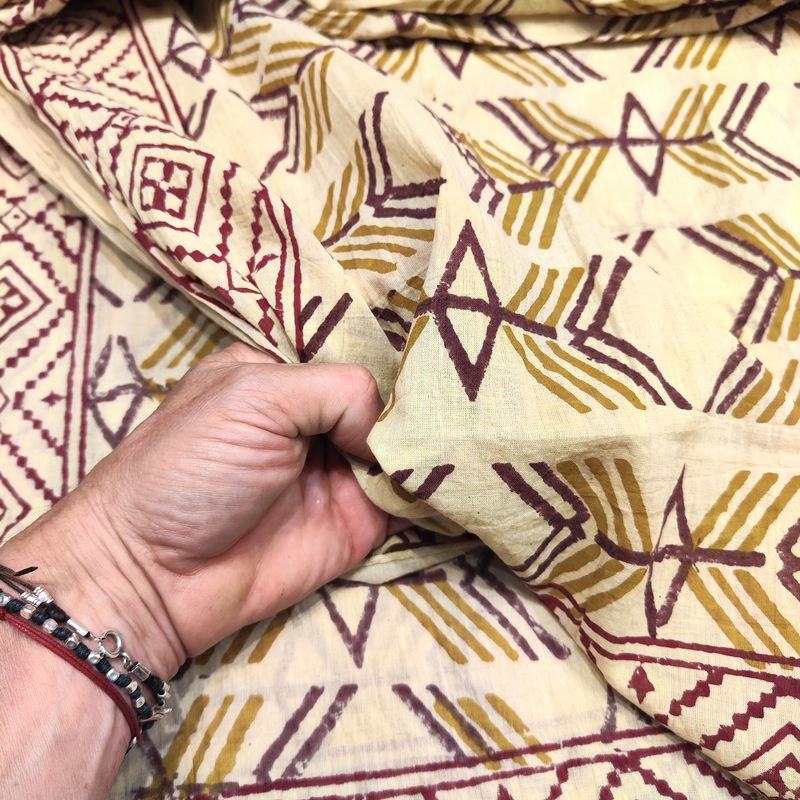 SCIARPA cotone - Pareo indiano artigianale - ARROW