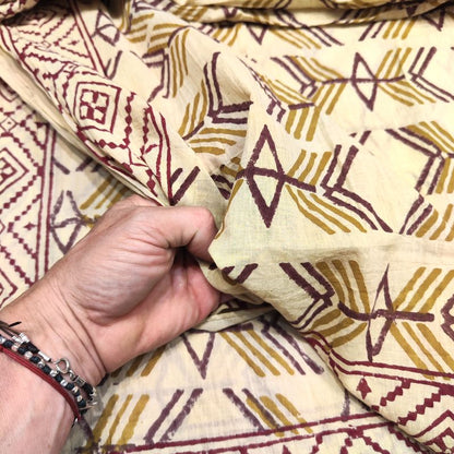 SCIARPA cotone - Pareo indiano artigianale - ARROW