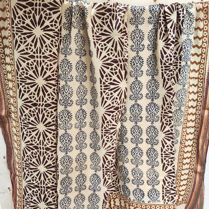 SCIARPA cotone - Pareo artigianale -copri tutto- NEMA – nero