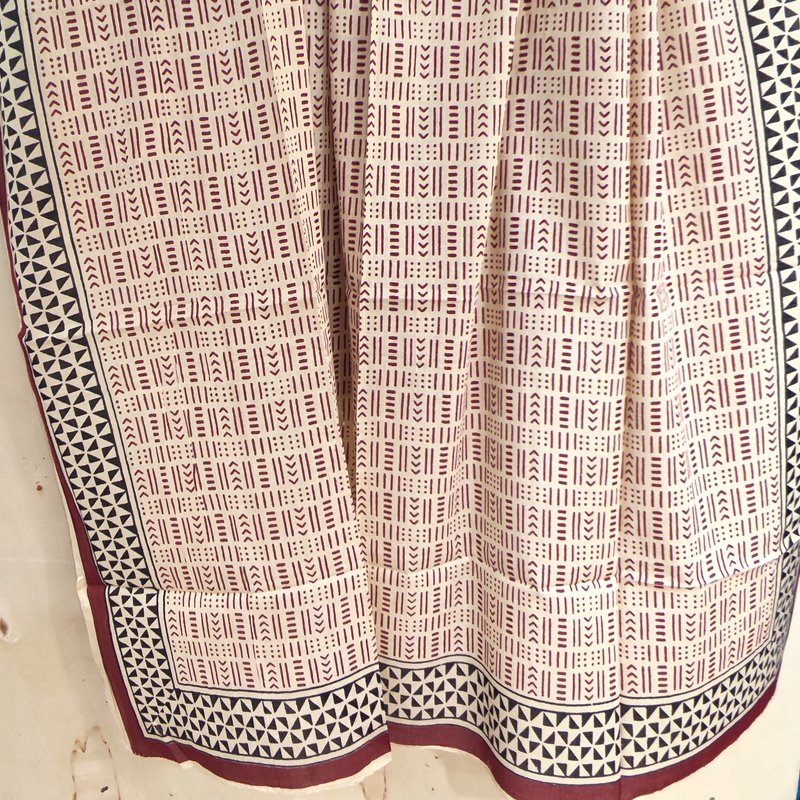 SCIARPA PAREO - Sarong  in 100% cotone artigianale - TRIS