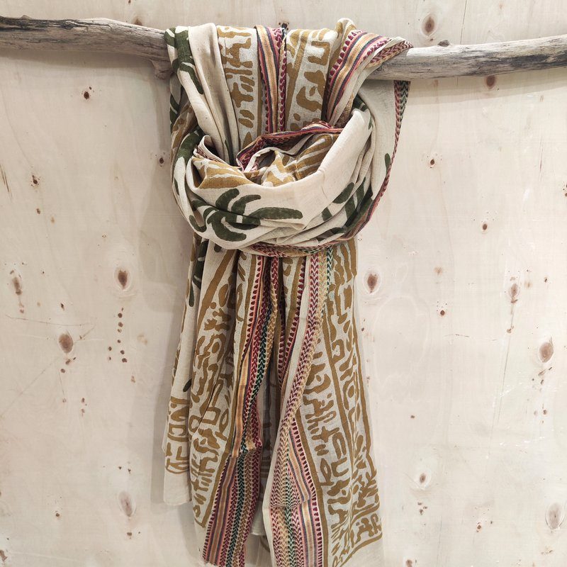 SCIARPA cotone - Pareo artigianale -copri tutto- GRANC – colori