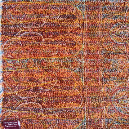 Sciarpa KANTHA con tessuti vintage misto seta ricamo a mano - AAIVAREE – immagine2