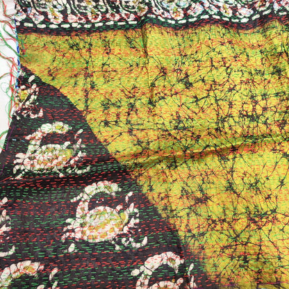 Sciarpa KANTHA con tessuti vintage misto seta ricamo - ALAN