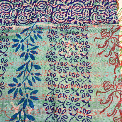 Sciarpa KANTHA con tessuti vintage misto seta ricamo - ALAN