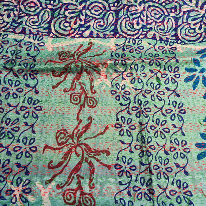 Sciarpa KANTHA con tessuti vintage misto seta ricamo - ALAN