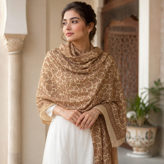 COTTON SCARF - Handmade Indian Pareo - BEAT