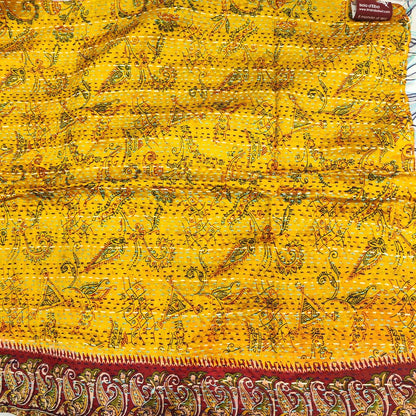 Sciarpa KANTHA con tessuti vintage misto seta ricamo - BEE