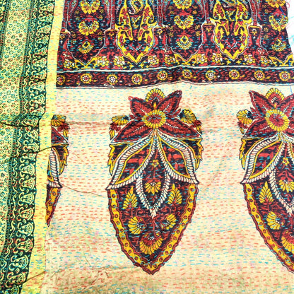 Sciarpa KANTHA con tessuti vintage misto seta ricamo - DAPPA