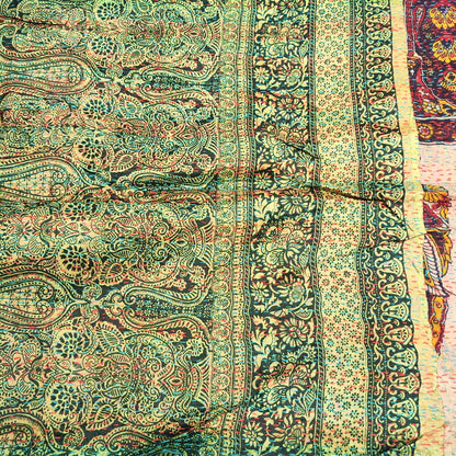 Sciarpa KANTHA con tessuti vintage misto seta ricamo - DAPPA