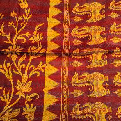 Sciarpa KANTHA con tessuti vintage misto seta ricamo - MING