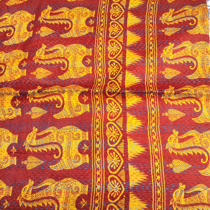 Sciarpa KANTHA con tessuti vintage misto seta ricamo - MING