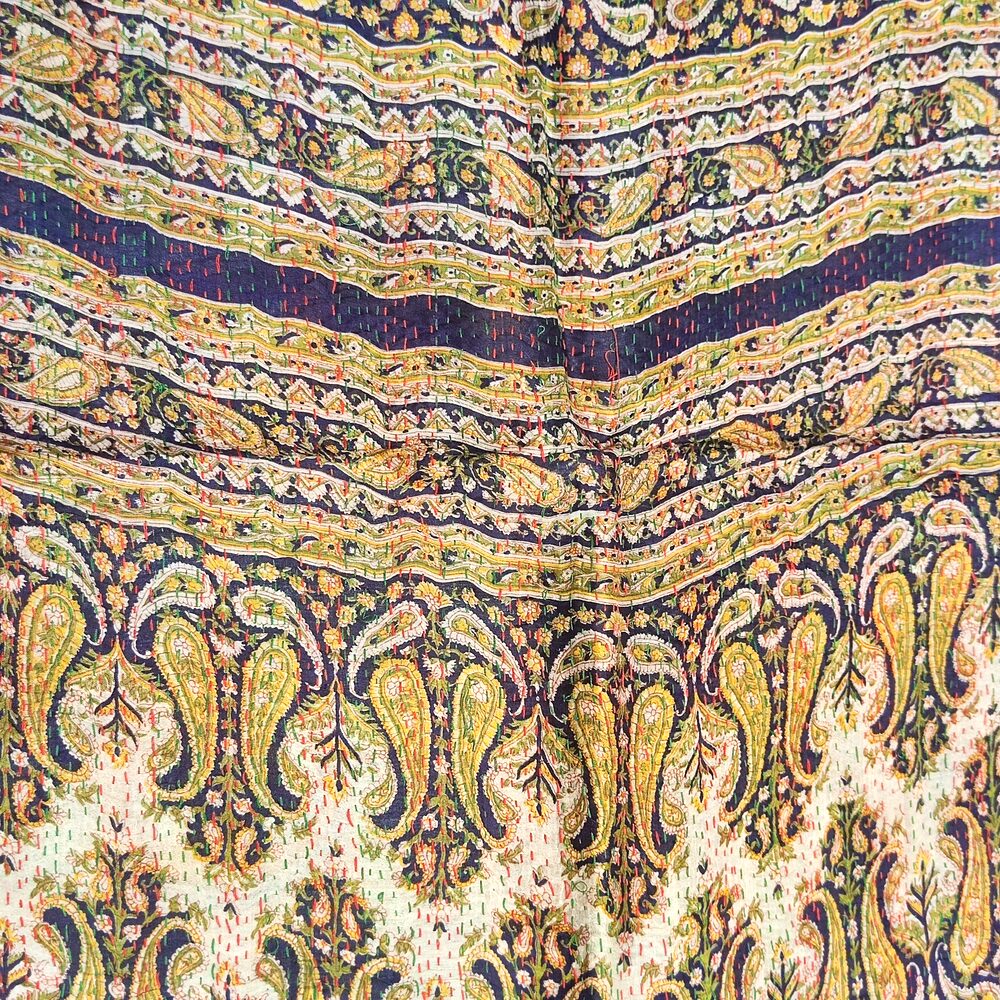 Sciarpa KANTHA con tessuti vintage misto seta ricamo - MOGHUL – detail