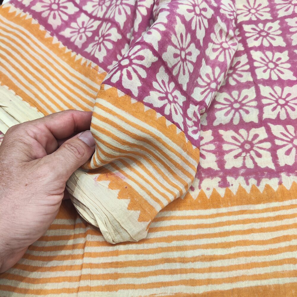 SCIARPA cotone - Pareo indiano artigianale - PINK