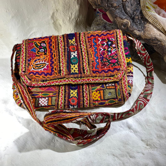 RABARI pochette / tracolla con monete VINTAGE - TANUTA – immagine1