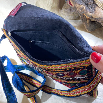 RABARI pochette / tracolla con monete VINTAGE - DIDI – immagine2